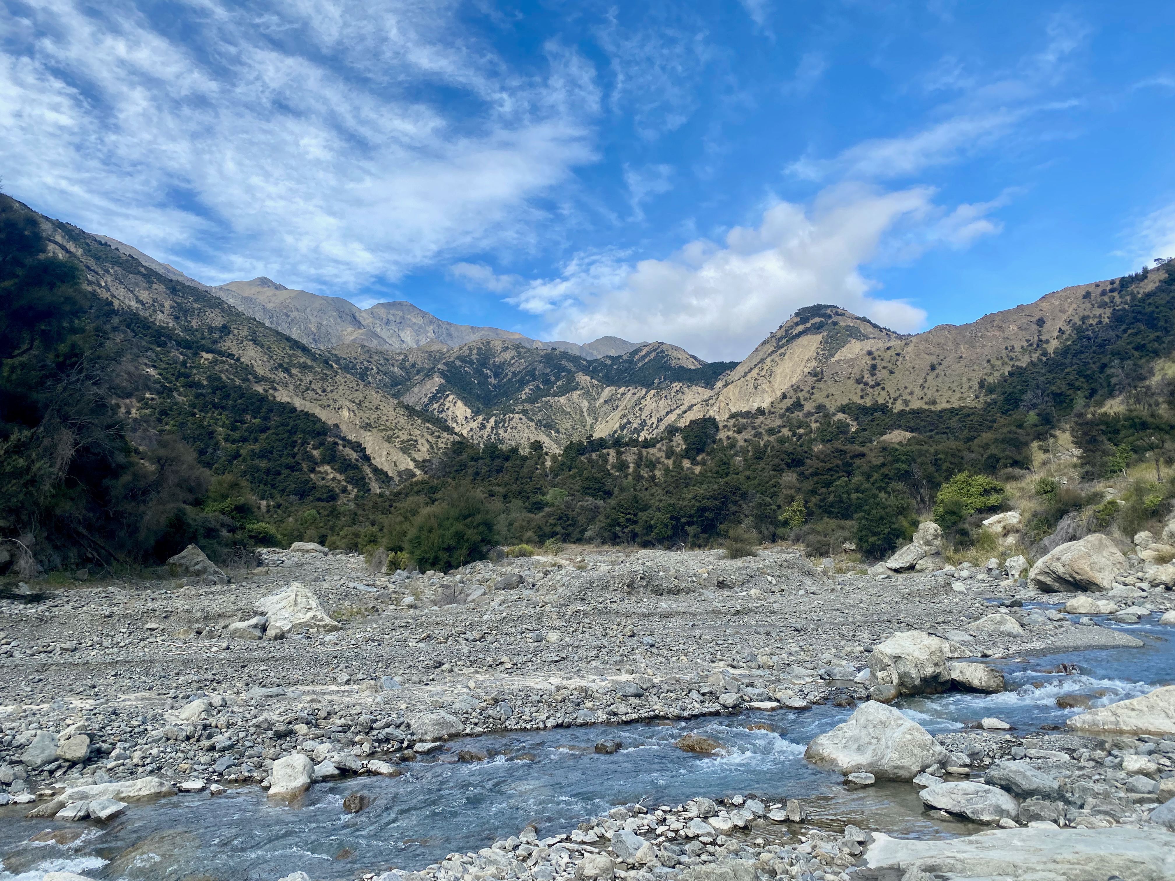 A view of Jam Stream on the way to the Clarence.