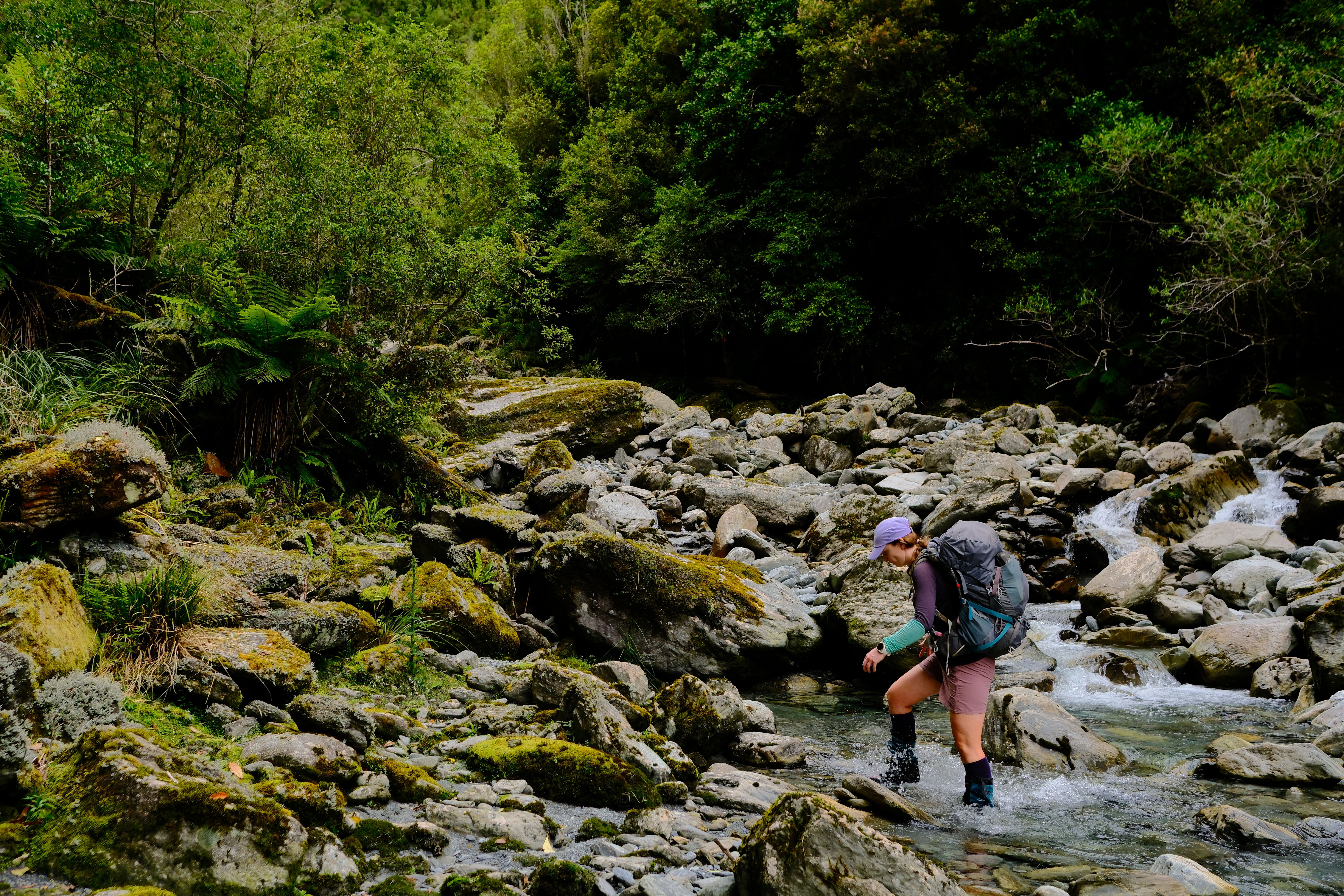 One of the countless stream crossings of the trip.