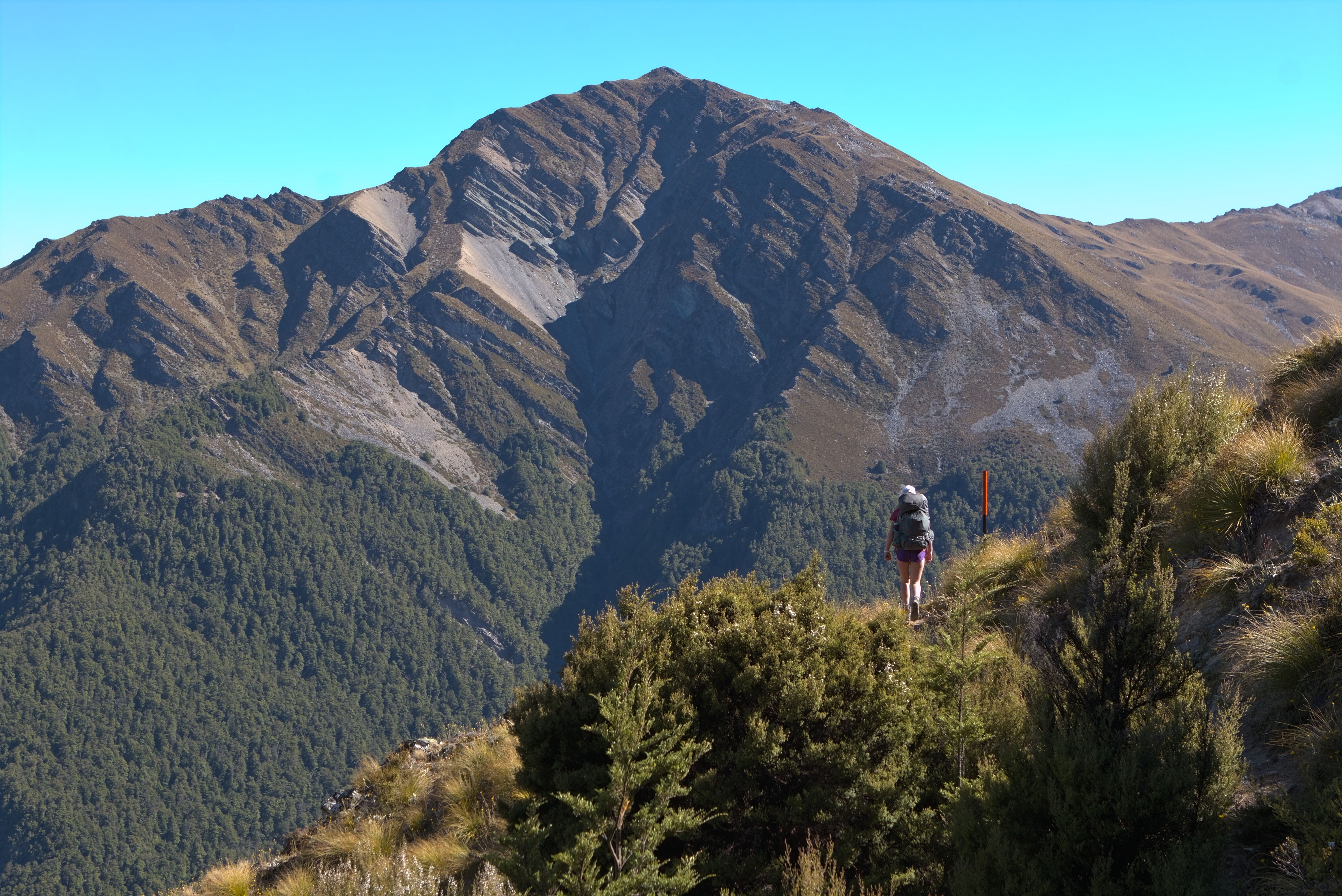 Descending to Timaru River.
