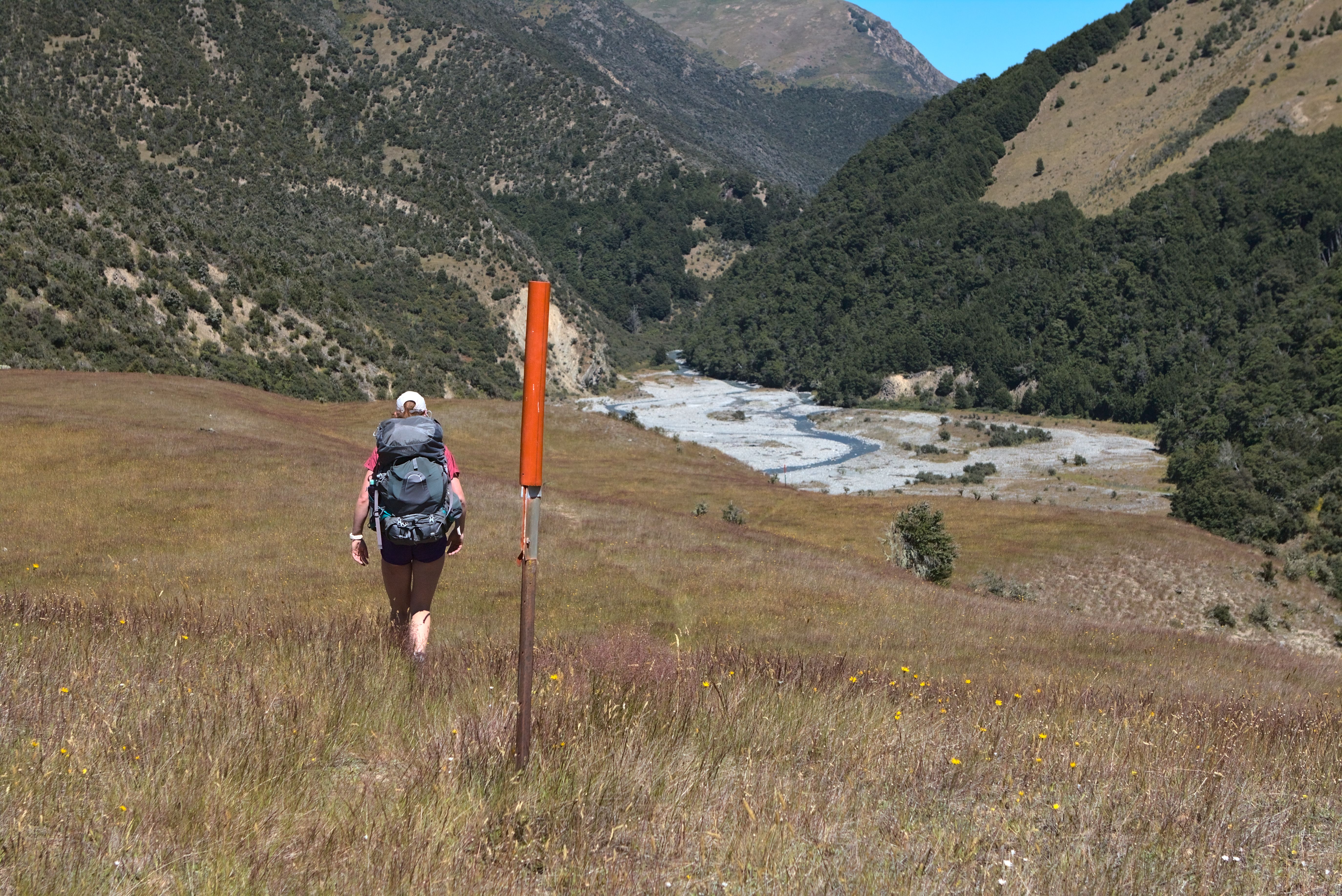Heading downstream to the unnamed junction.