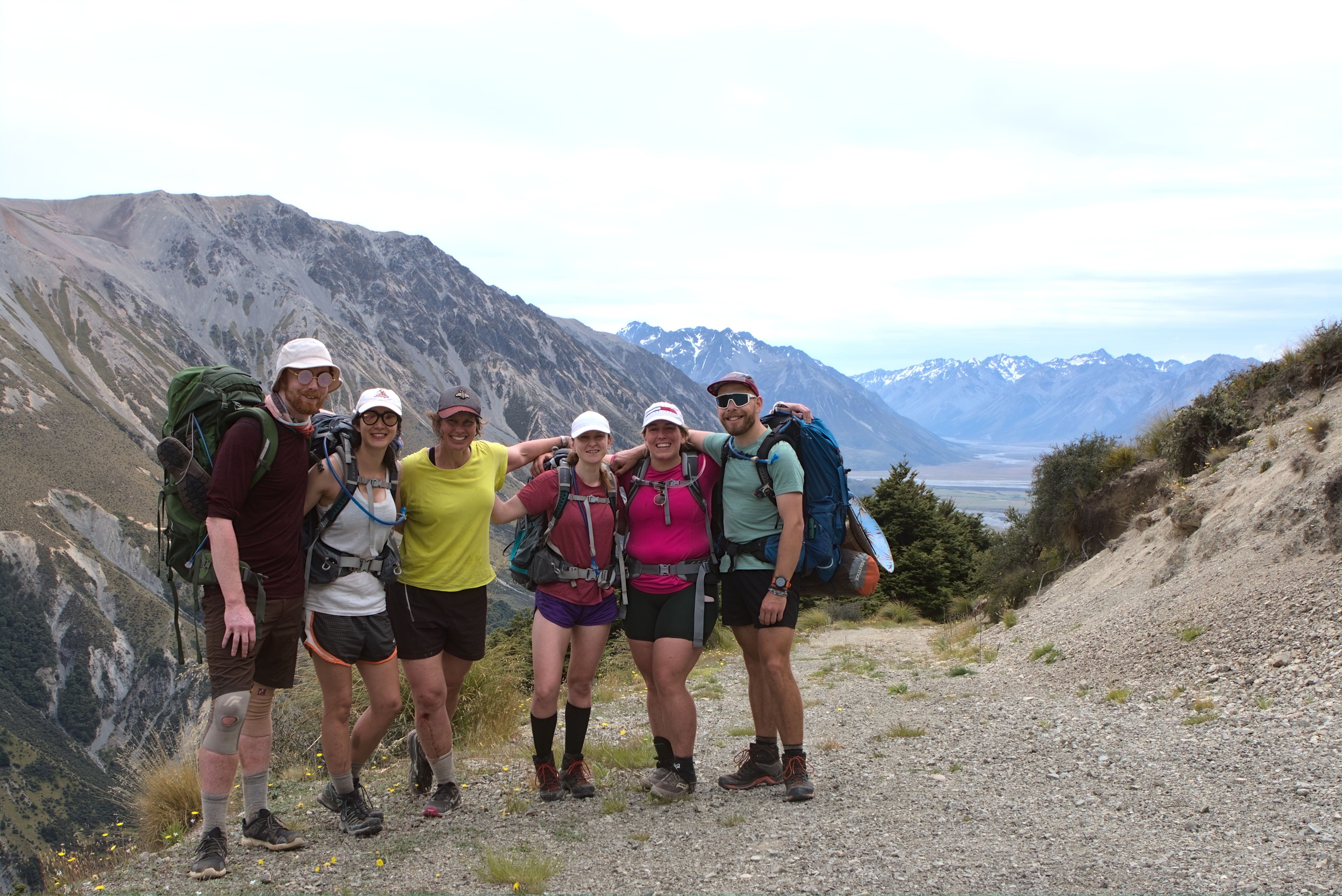 Group photo at the top of the 4WD track before we descend!