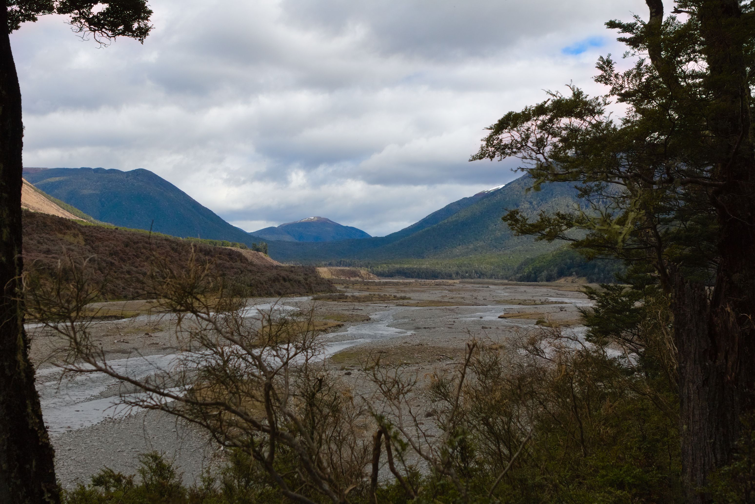Quite the view up the valley toward Tawhai Hill.