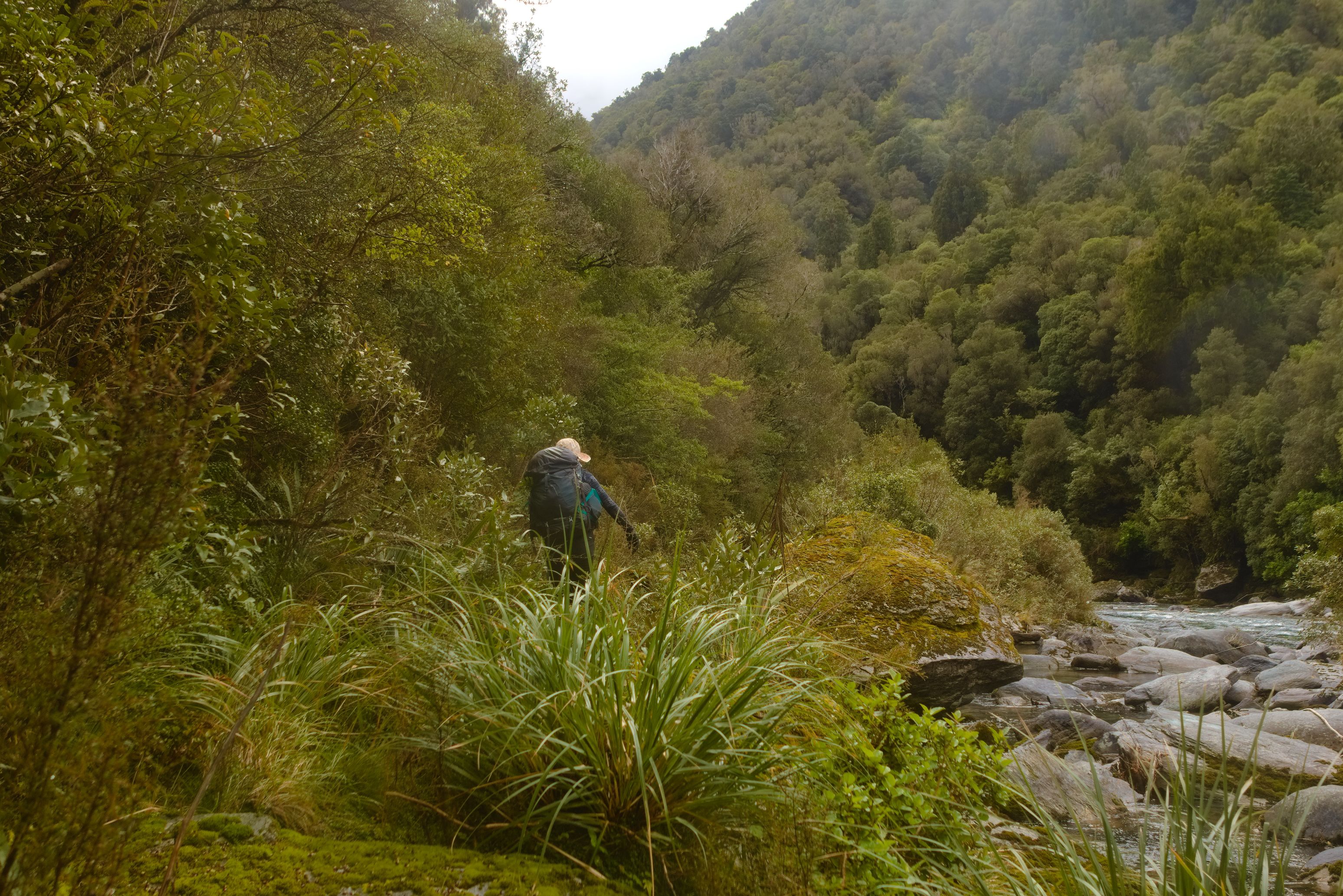 One of the unclear riverside sections.